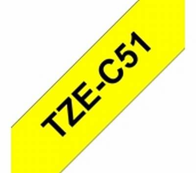 TZe-C51 schwarz auf signalgelb, laminiert