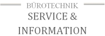Büromaschinen Service und Information