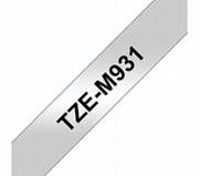 TZe-M931 schwarz auf silbermetallic matt, laminiert