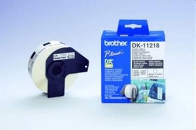 DK-11218 runde Etiketten Papier Durchmesser 24 mm weiss, 1000 Stück