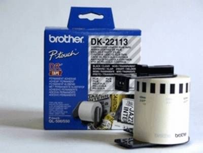 DK-22113 Film-Endlosetiketten, farblos, 62 mm breit, 15,24 m lang