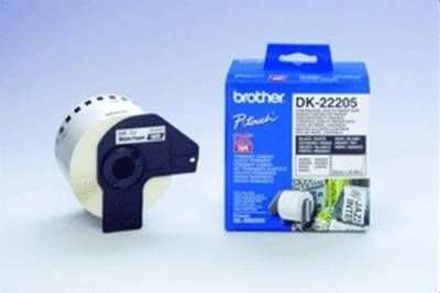 DK-22205 Papier-Endlosetikette weiss, 62 mm breit, 30,48 m lang