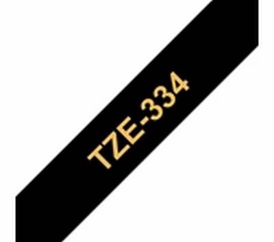 TZe-334 gold auf schwarz, laminiert