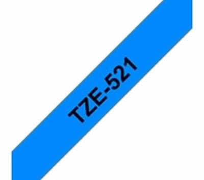 TZe-521 schwarz auf blau, laminiert