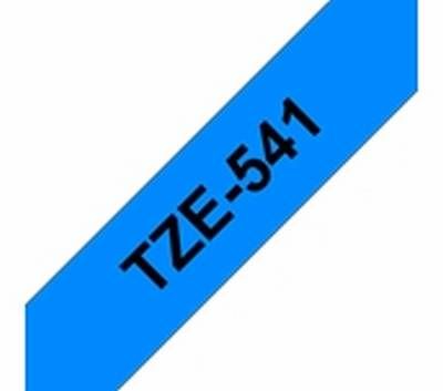TZe-541 Schriftbandkassette schwarz auf blau, laminiert