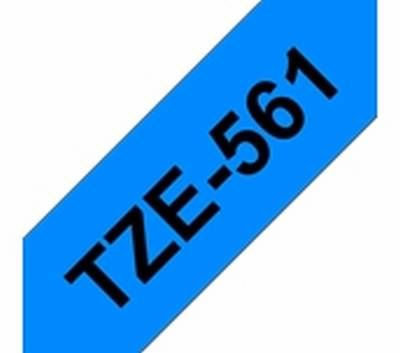 TZe-561 schwarz auf blau, laminiert
