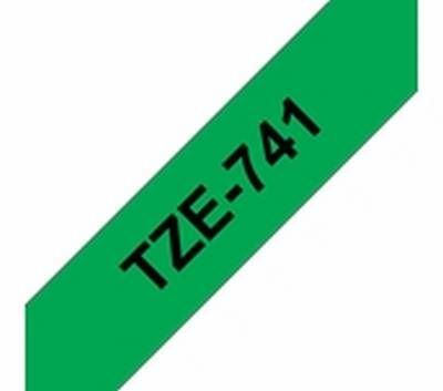 TZe-741 schwarz auf grün, laminiert