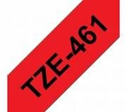 TZe-461 schwarz auf rot, laminiert