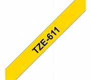 TZe-611 schwarz auf gelb, laminiert