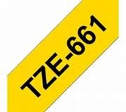 TZe-661 schwarz auf gelb, laminiert