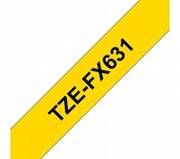 TZe-FX631 schwarz auf gelb, Flexi-Tape, laminiert