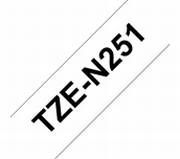 TZe-S251 schwarz auf weiss, extrastark klebend, laminiert