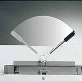 Die patentierte Hebelschnellpressung beim Ideal Stapelschneider 4305